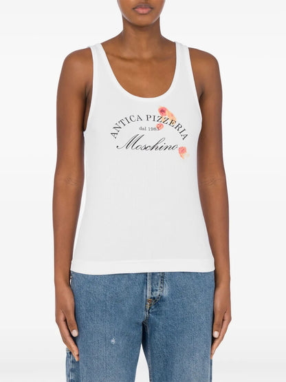 Slogan-Print Vest