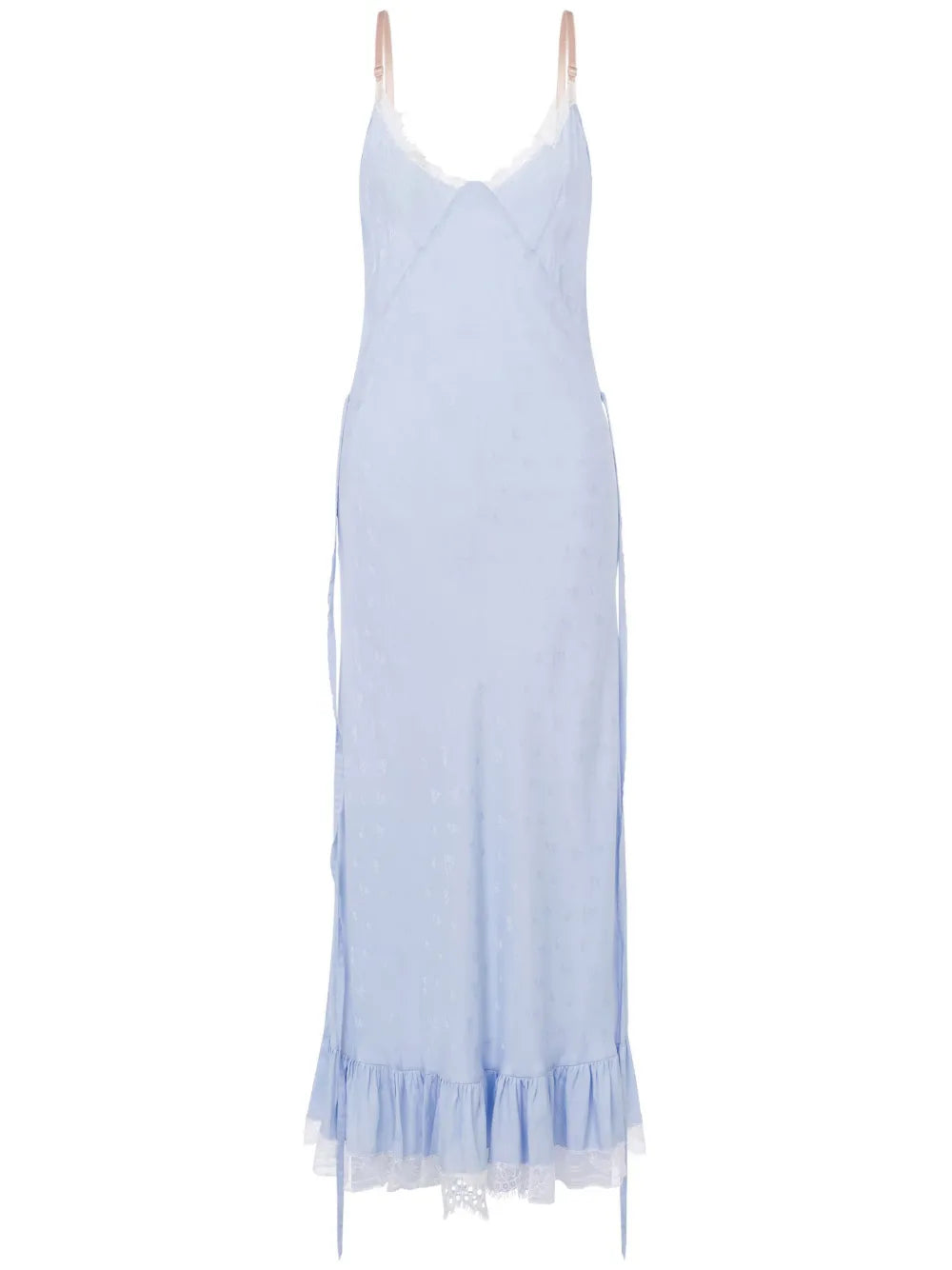 Lace-Trim Maxi Dress
