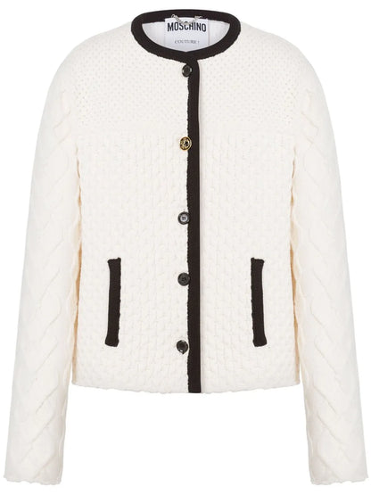 Contrasting-Trim Jacket