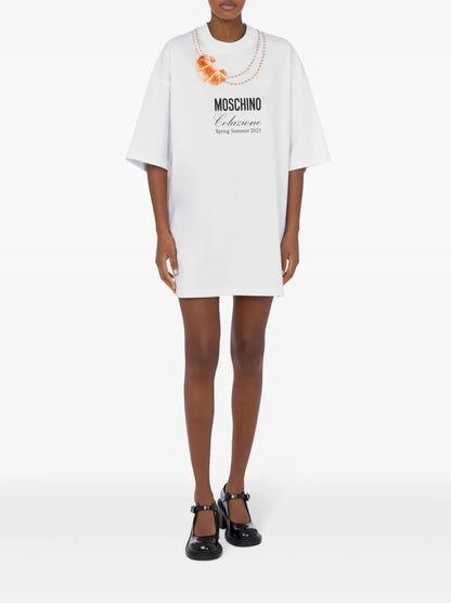 Logo-Print Mini Dress
