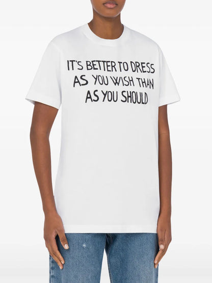 Slogan-Print T-Shirt