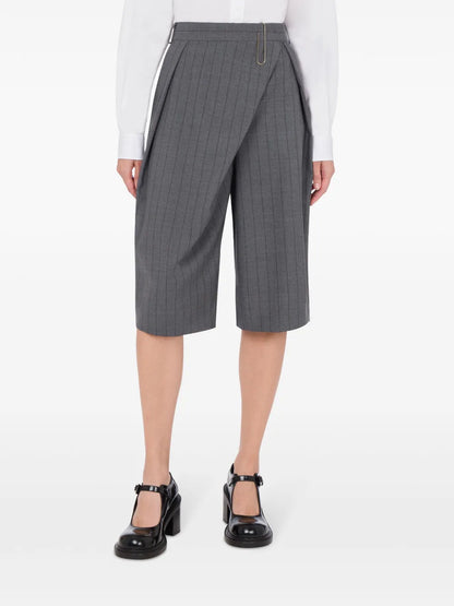Overlapping-Panel Shorts