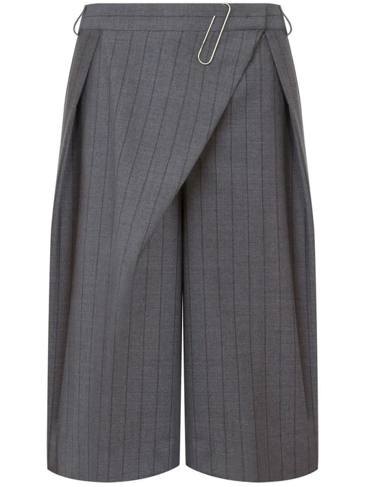 Overlapping-Panel Shorts