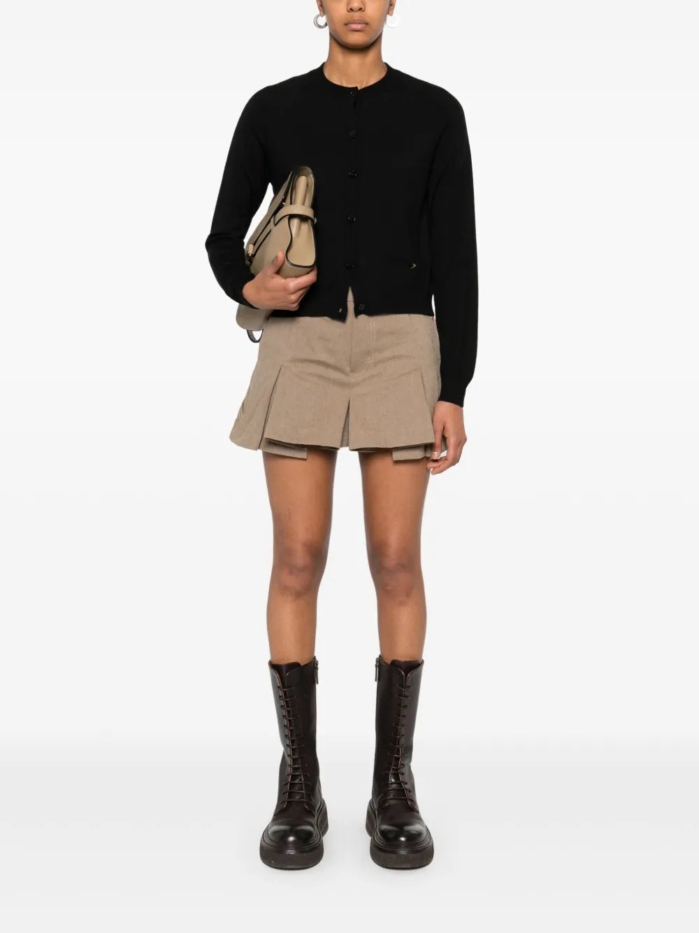 Crew-Neck Cardigan