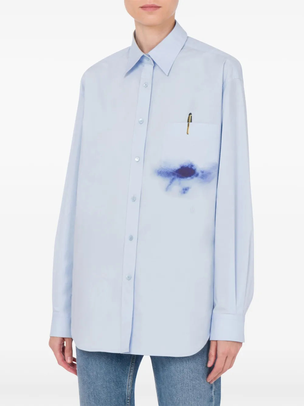 Blotch-Print Shirt