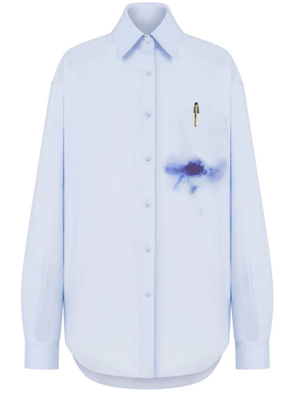 Blotch-Print Shirt