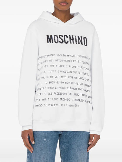 Text-Print Hoodie