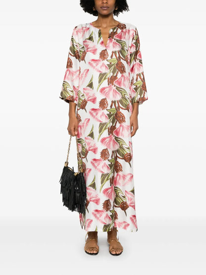 Floral-Print Maxi Dress