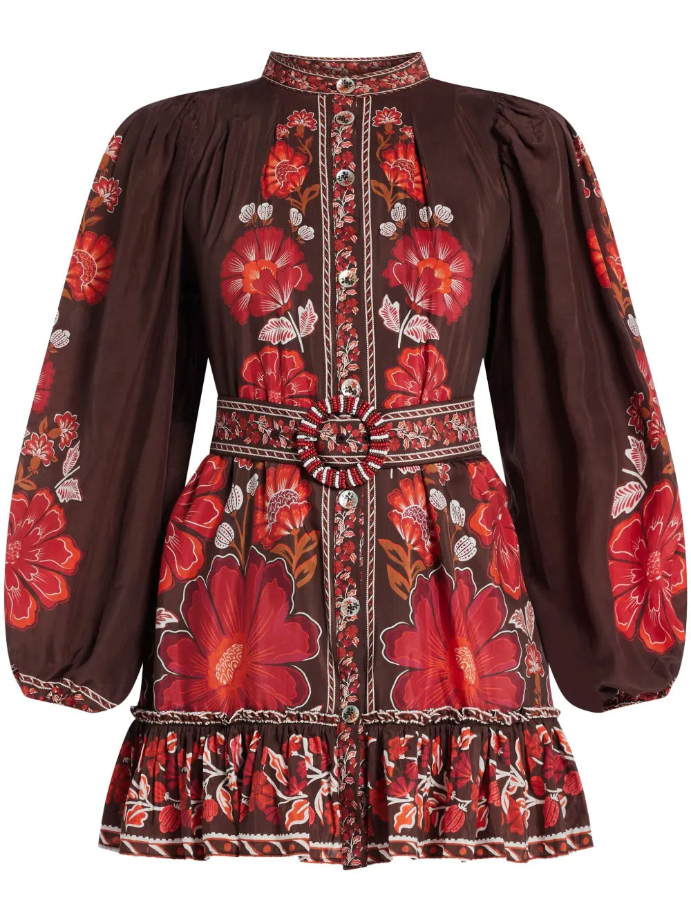 Floral-Print Mini Dress