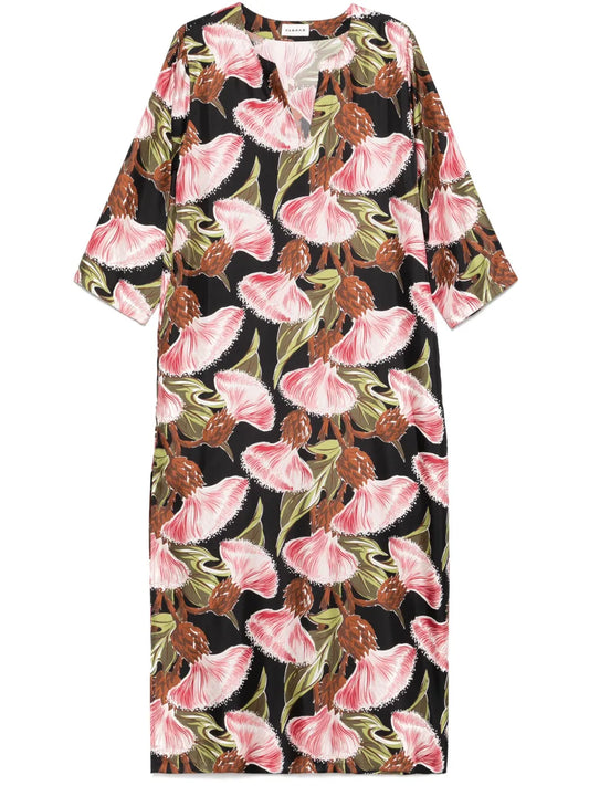 Floral-Print Maxi Dress