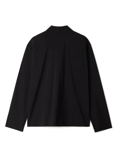 Long Sleeve Zipped Polo Shirt