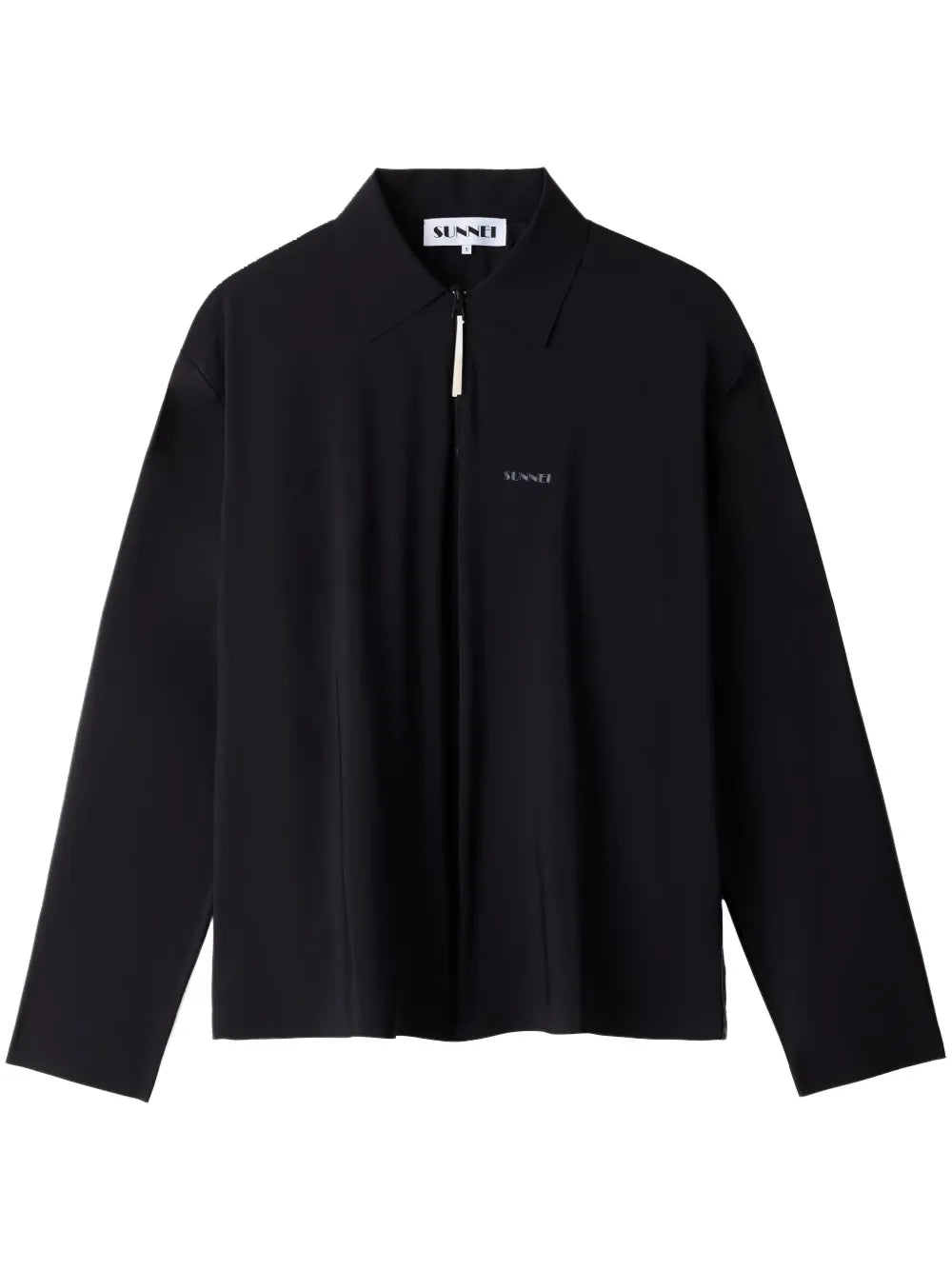 Long Sleeve Zipped Polo Shirt