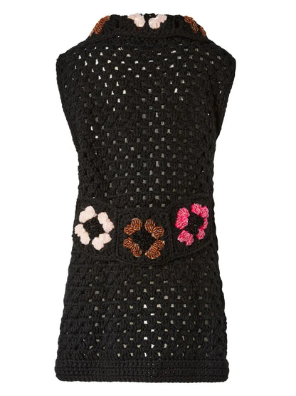 Molly Crochet-Knit Vest