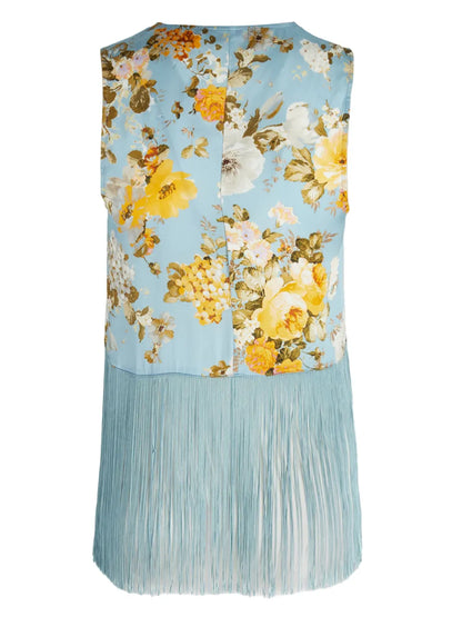 Fringe-Hem Vest
