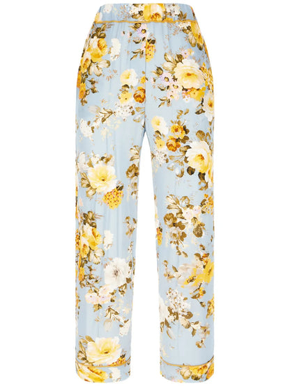 Floral-Print Trousers