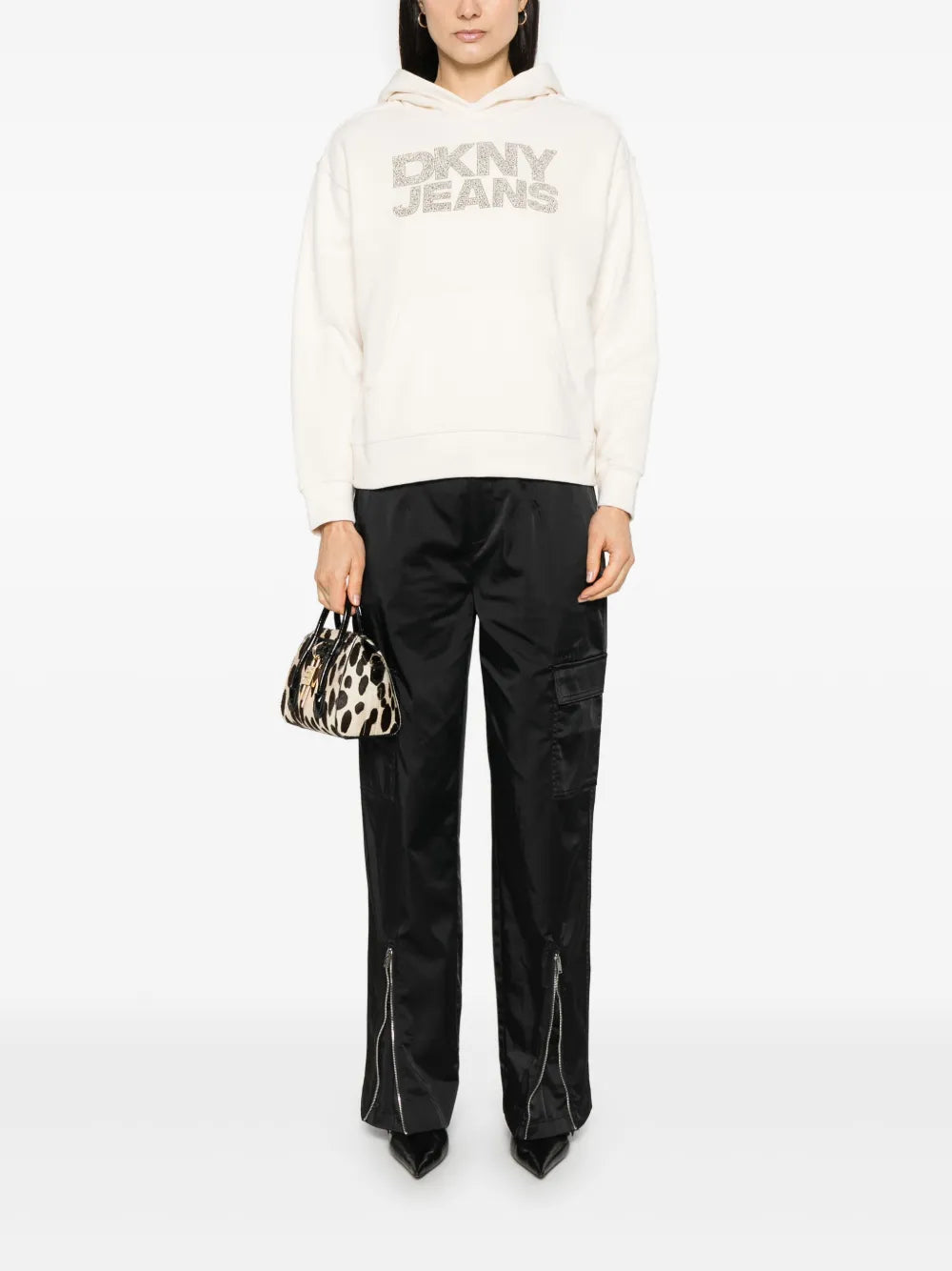 Rhinestone-Logo Hoodie