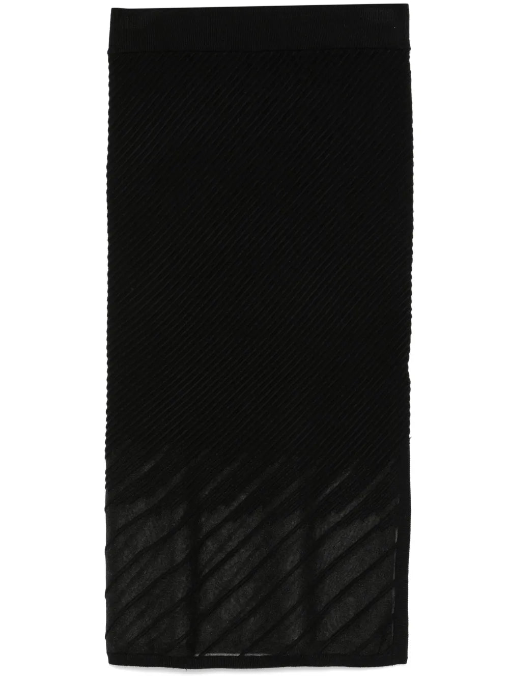 Ribbed Seamless Midi Skirt