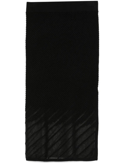 Ribbed Seamless Midi Skirt