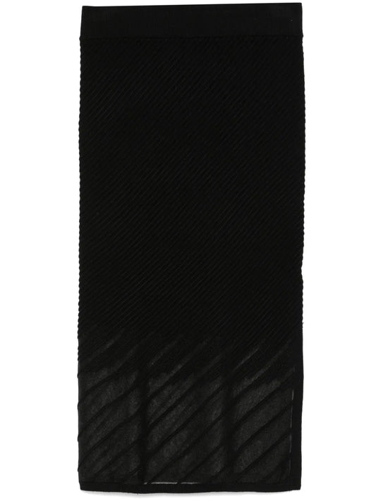Ribbed Seamless Midi Skirt