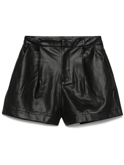 Faux-Leather Shorts