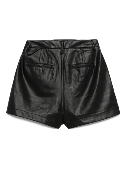 Faux-Leather Shorts