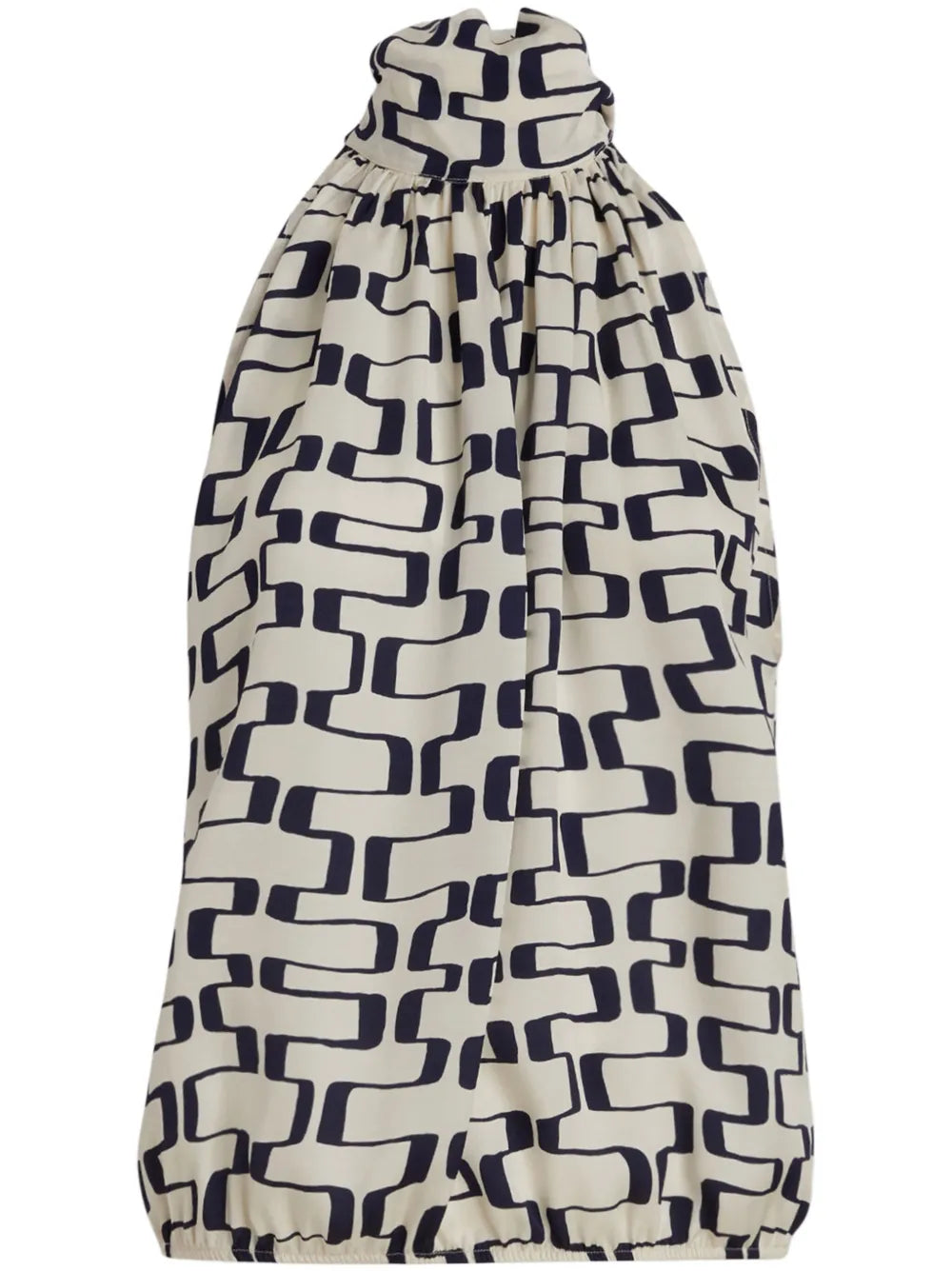 Geometric-Print Top