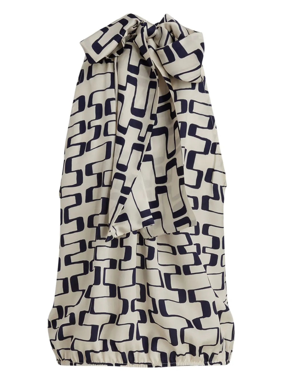 Geometric-Print Top