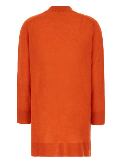 Fine-Knit Open-Front Cardi-Coat