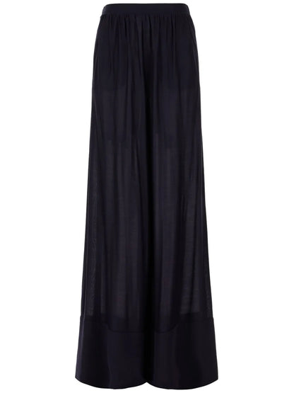Semi-Sheer Palazzo Pants