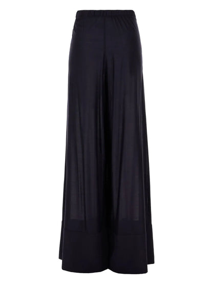Semi-Sheer Palazzo Pants