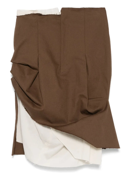 Asymmetric Tailored Mini Skirt