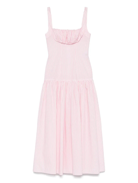 Gathered-Detail Maxi Dress