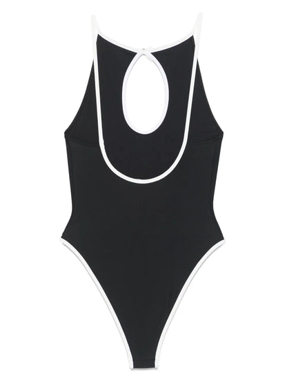 Halterneck Cut-Out-Detailing Swimsuit