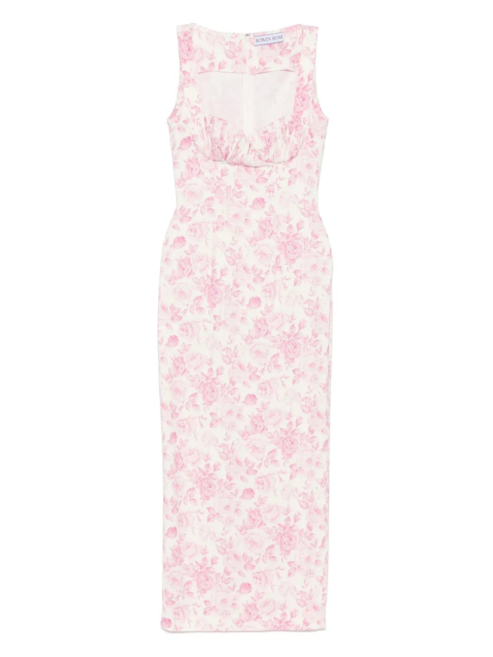 Rose-Print Maxi Dress