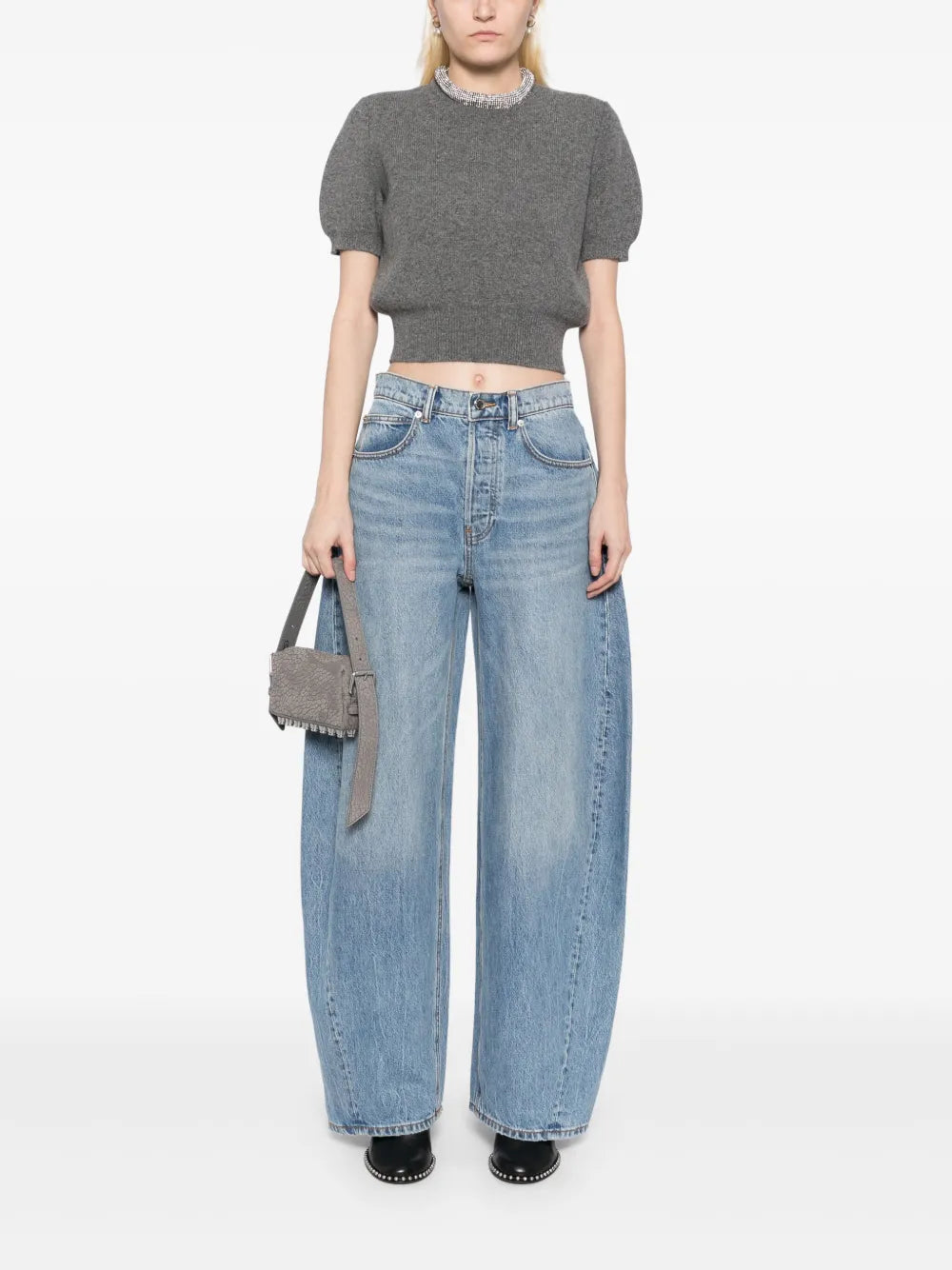 Rhinestone Embellishment Jeans