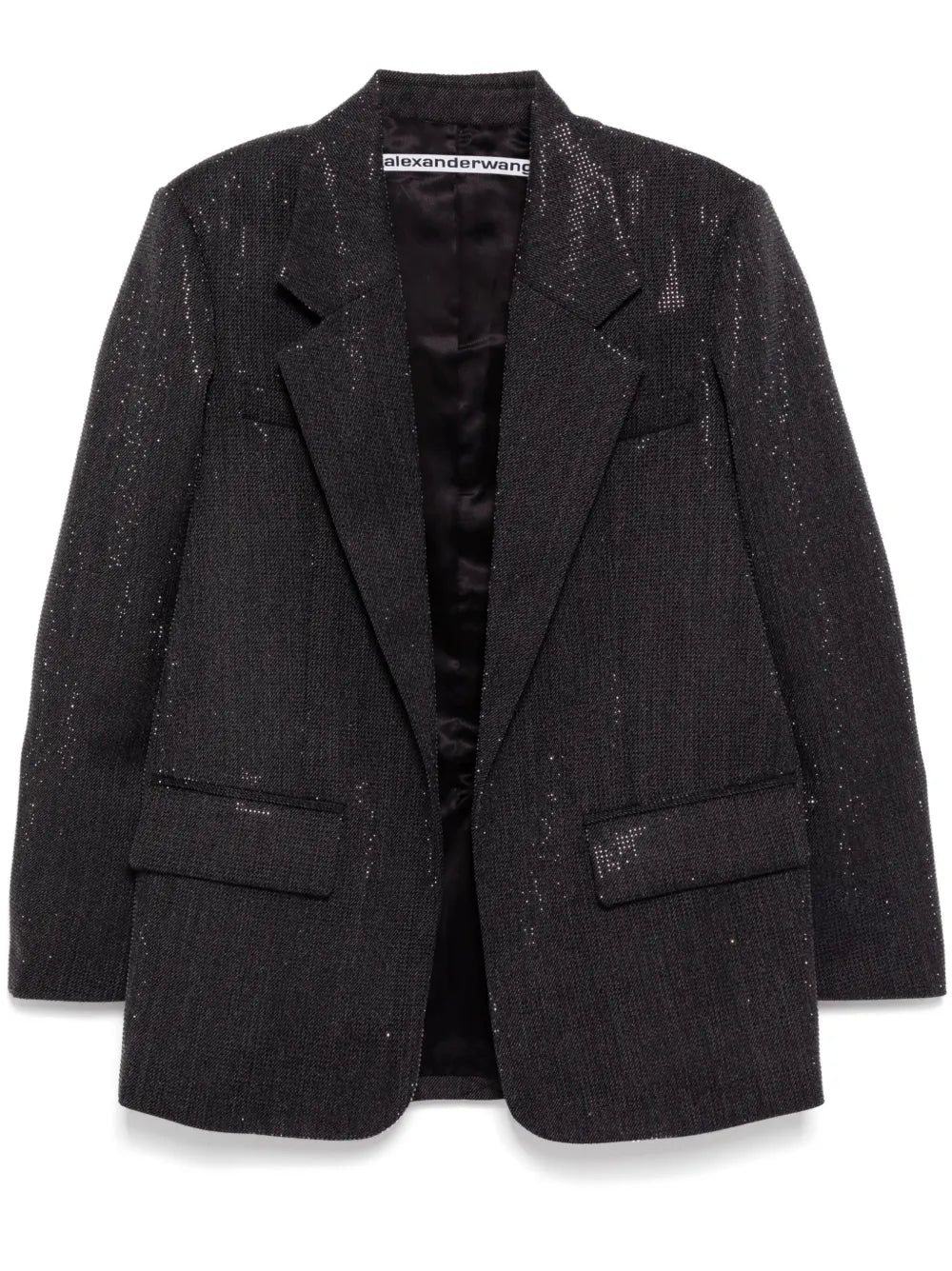Clear Bead Hotfix Cropped Blazer
