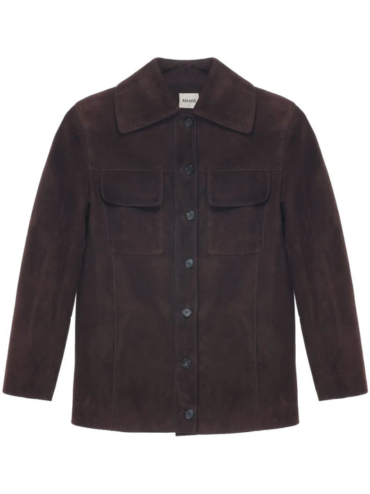 Leather Shirt Jacket