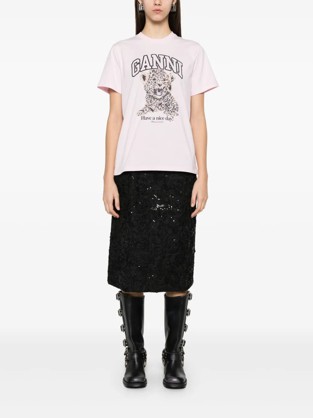 Leopard-Print Jersey T-Shirt