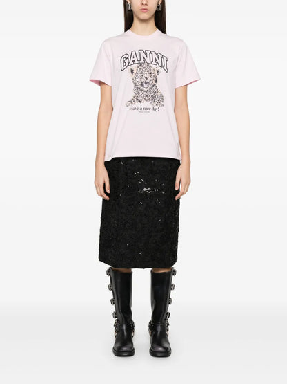 Leopard-Print Jersey T-Shirt