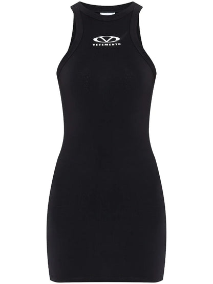 Logo-Print Mini Dress