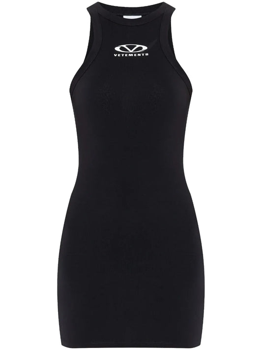 Logo-Print Mini Dress