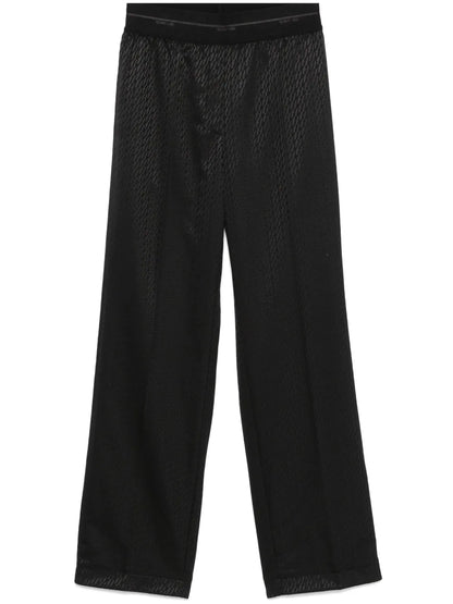 Logo-Jacquard Trousers