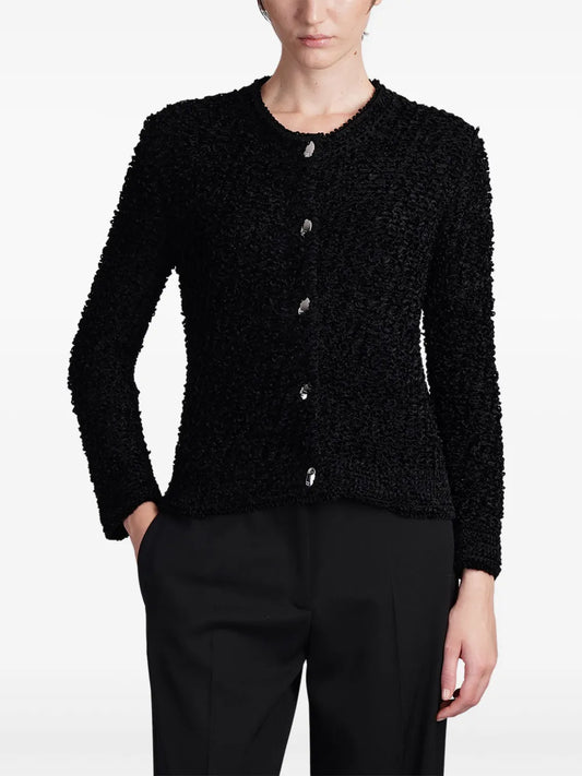 Textured-Finish Cardigan