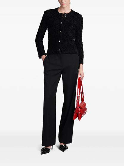 Textured-Finish Cardigan