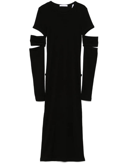Slash Midi Dress