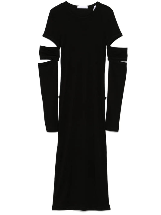 Slash Midi Dress