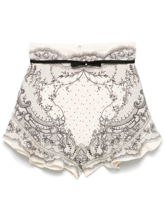 Crush Flat Front Frill' Shorts