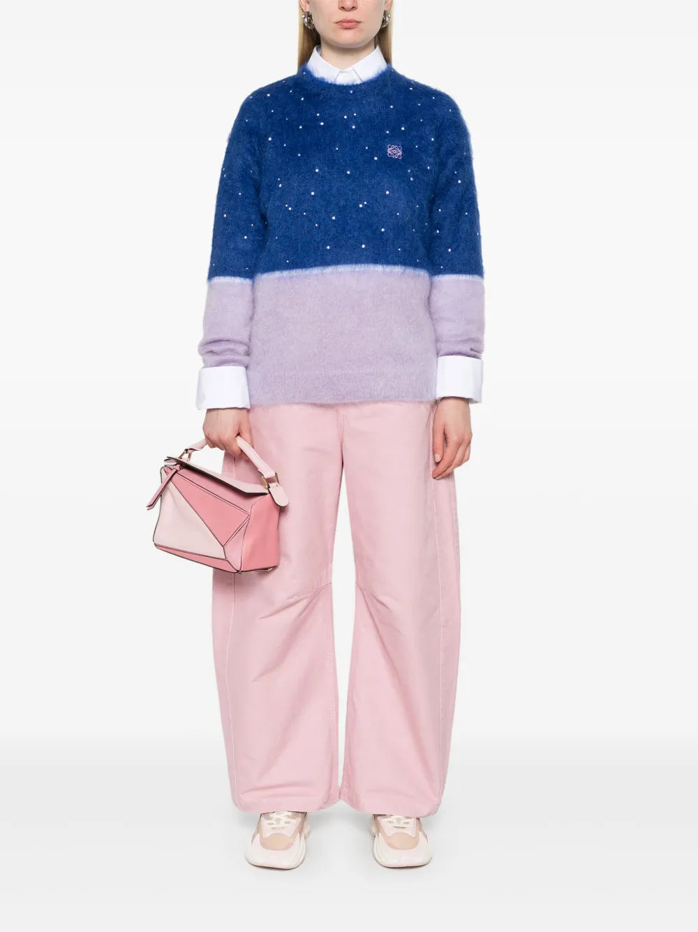 Brushed-Effect Sweater