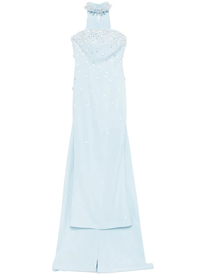 Crepe Cape And Dress Set