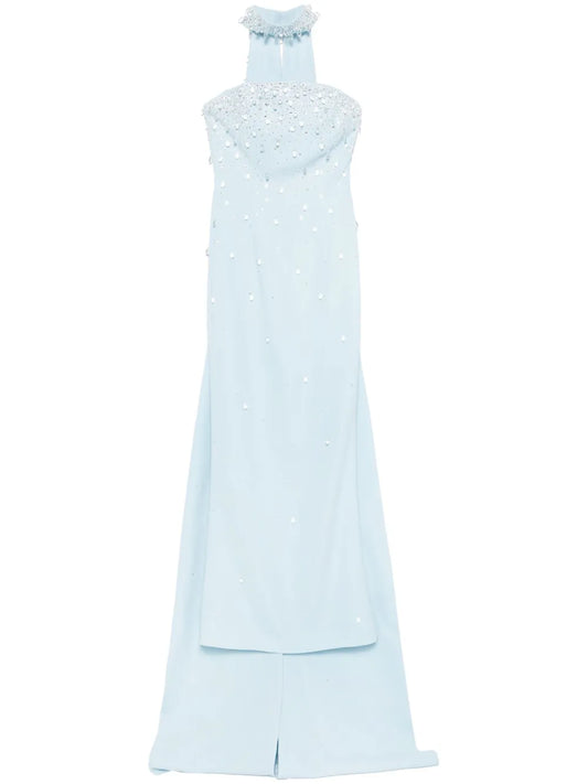 Crepe Cape And Dress Set